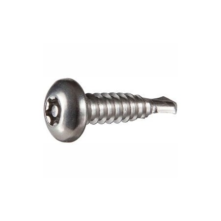Self-Drilling Screw, #12 x 1-1/2 in, 410 Stainless Steel Pan Head Torx Drive